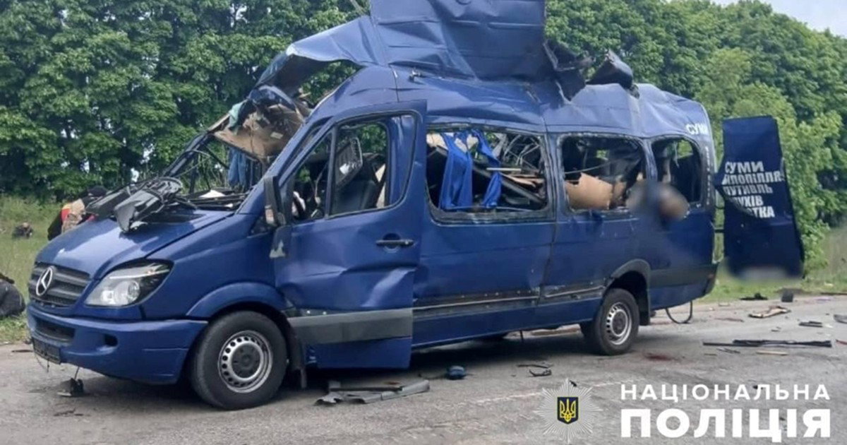 pogođen autobus u ukrajini