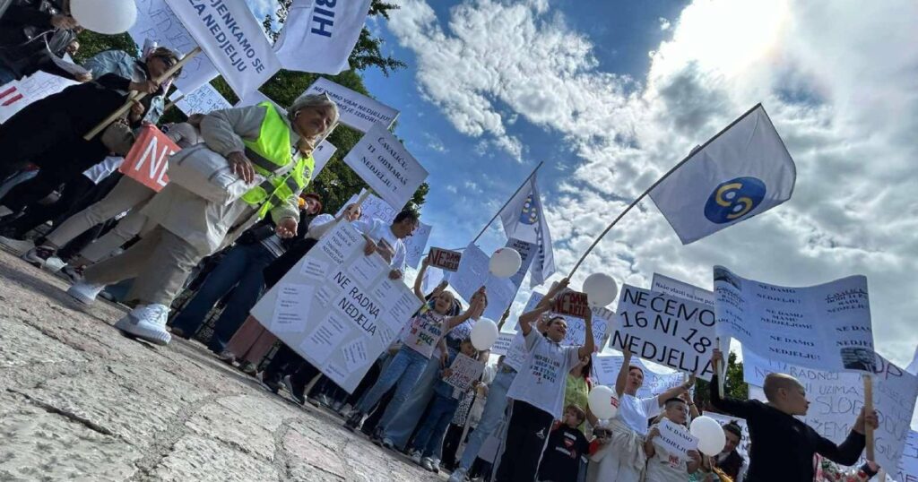 STBIH protesti neradna nedjelja