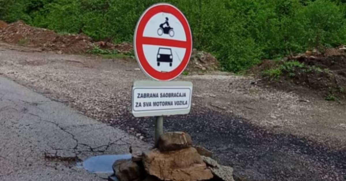 zabrana saobracaja cesta blidinje jablanica