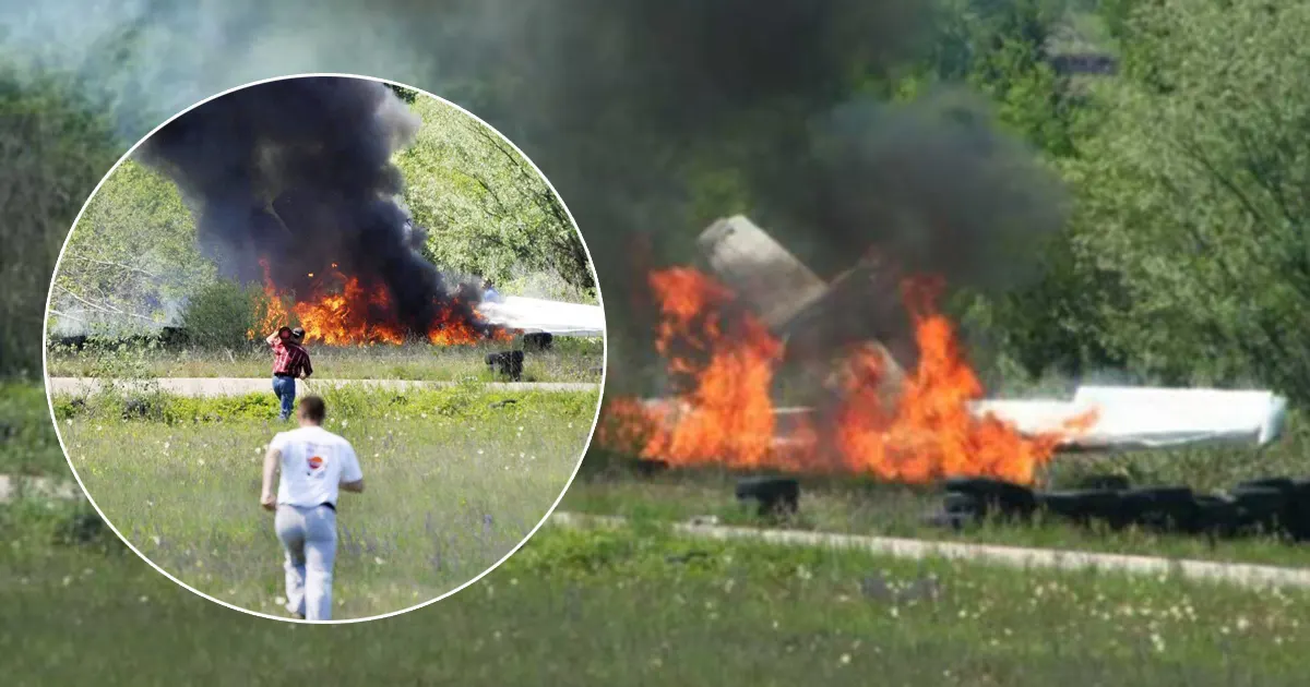 pad aviona u zalužanima