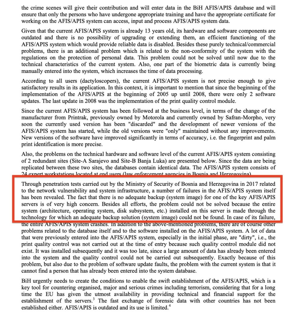 Facsimile of the European Commission document