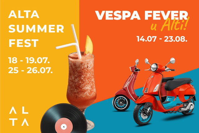 Posjeti ALTA SC, priključi se festivalu na otvorenom i osvoji kultnu Vespu