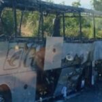 izgorio autobus iz bih u crnoj gori