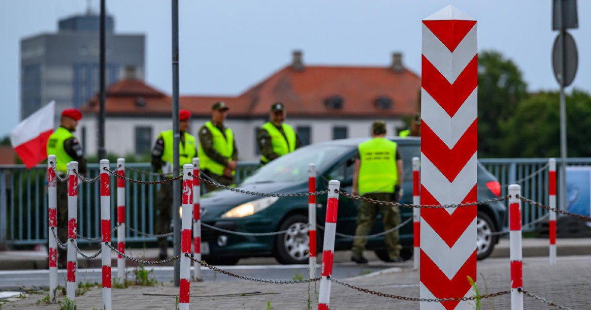 granične konreole na granici njemačke i poljske
