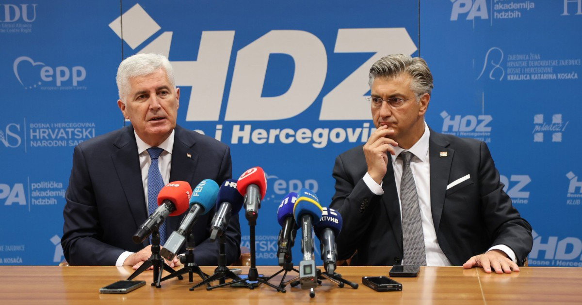 Dragan Čović i Andrej Plenković