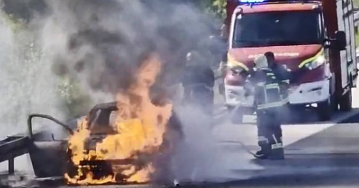 gori automobil vatrogasci