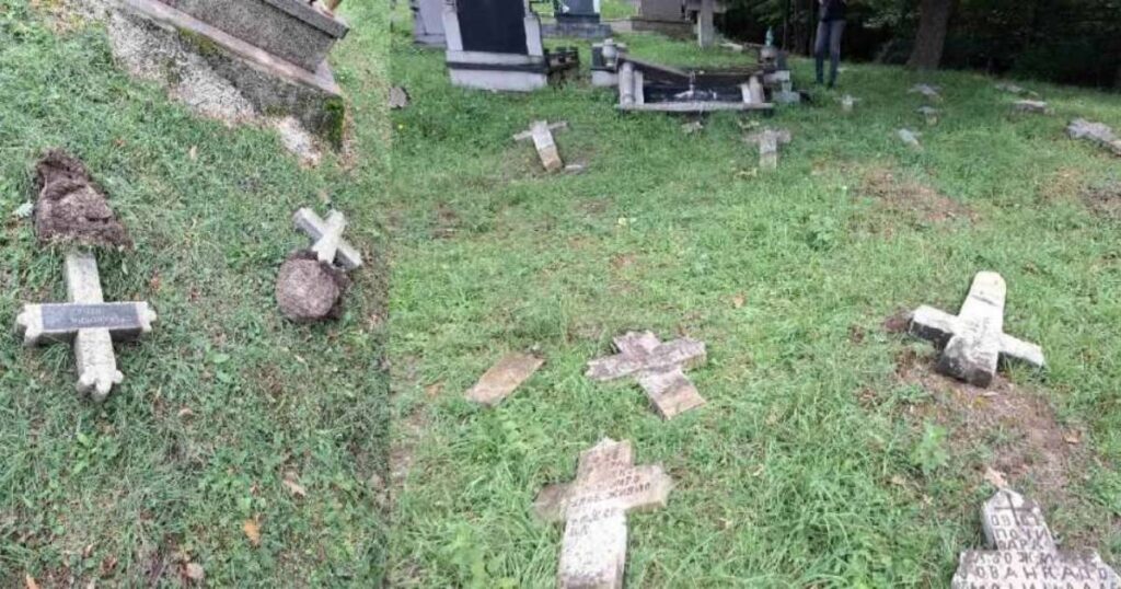 devastirano pravoslavno groblje u zenici