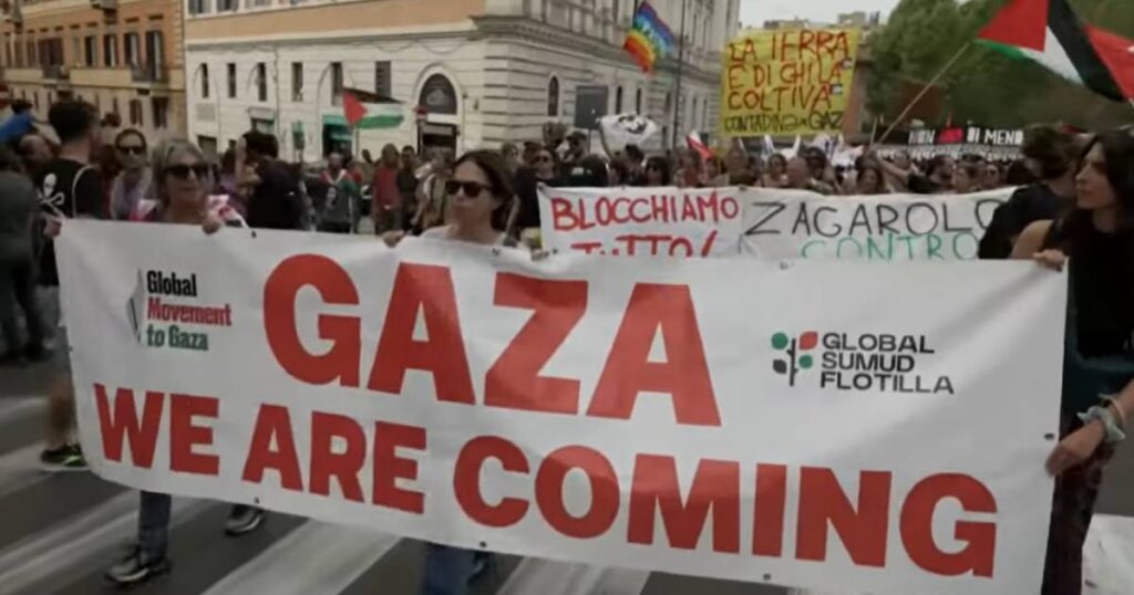 italija protesti gaza