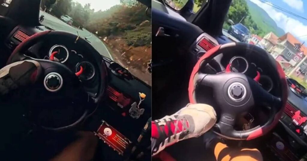 Uhapšen Konjičanin koji je nogom upravljavo automobilom