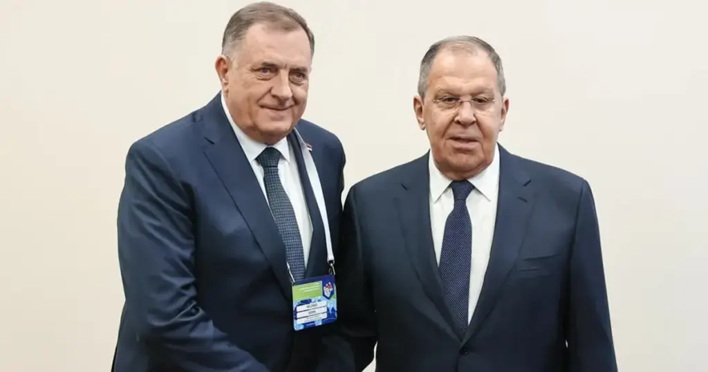Dodik s Lavrovom u Minsku
