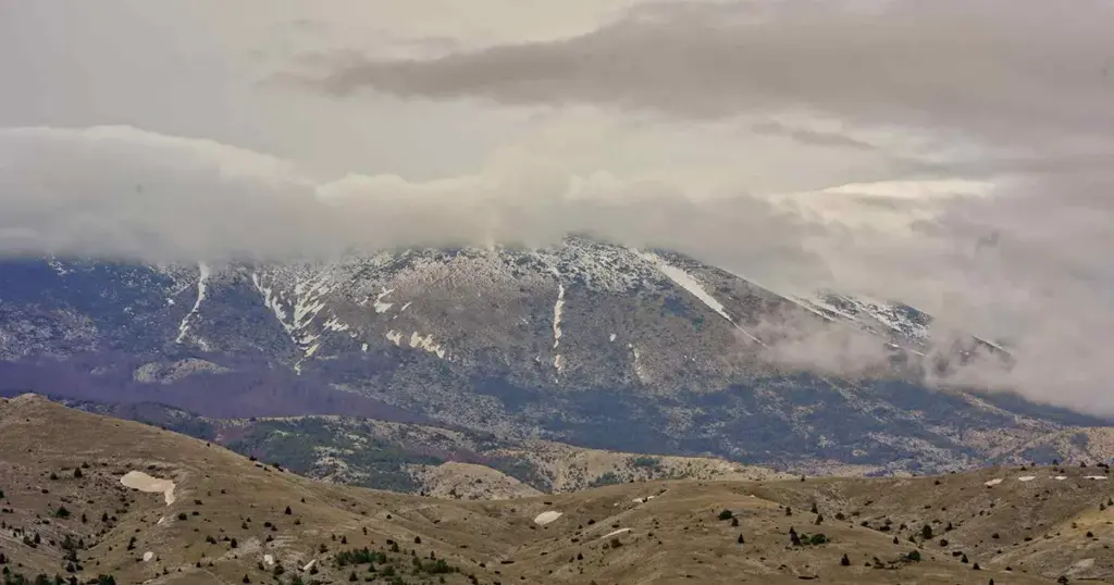snijeg planina vrijeme