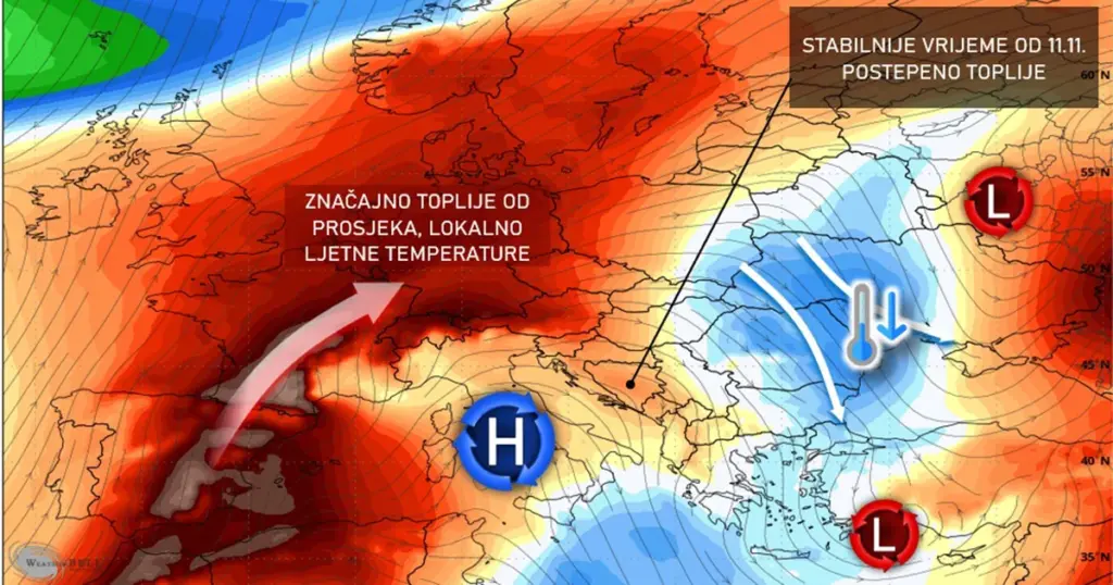 Velike promjene: Prvo nam stiže snijeg, a onda se vraćaju temperature do 20 stepeni