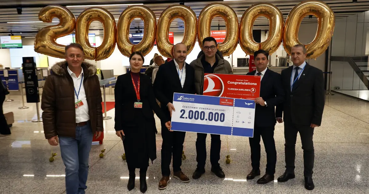 aerodrom sarajevo dvomilioniti putnik