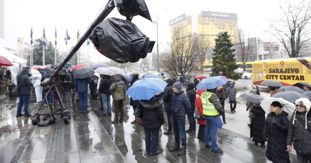 Protest radnika BHRT-a