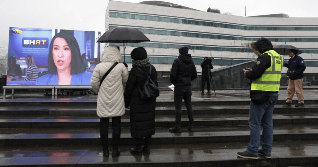 Protest radnika BHRT-a