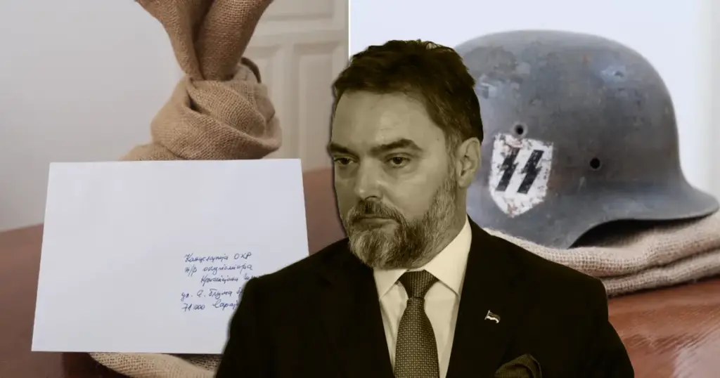 Košarac visokom predstavniku poslao šljem nacističke vojske