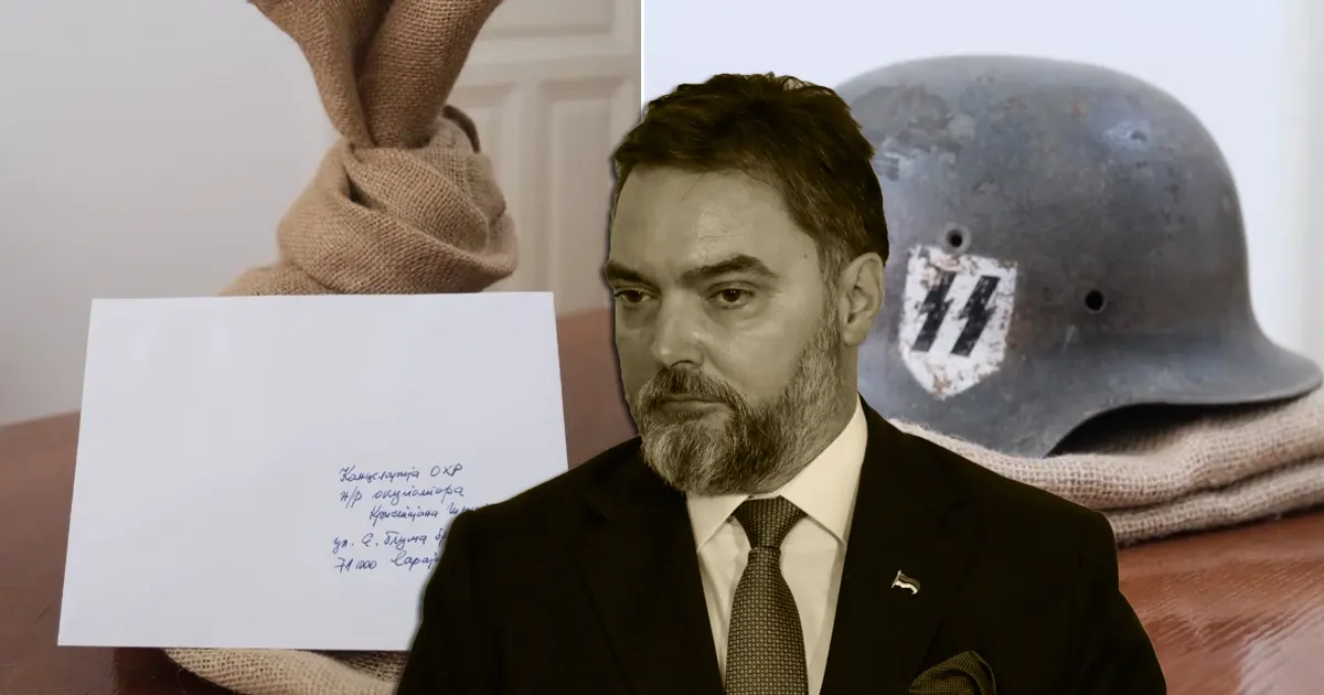 Košarac visokom predstavniku poslao šljem nacističke vojske