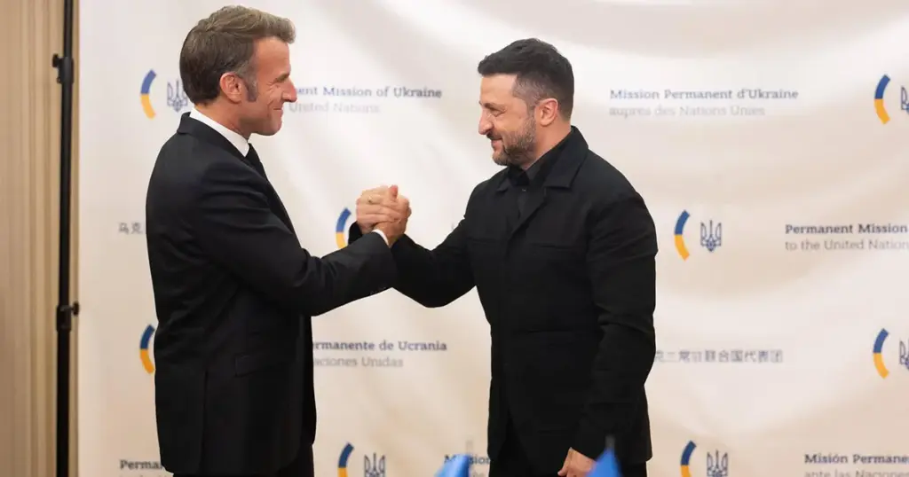 Volodimir Zelenski i Emmaneul Macron