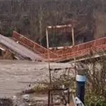 Nabujala rijeka u fojničkom naselju Pločari odnijela je most