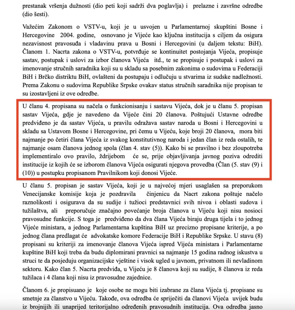 Nacrt zakona o VSTV-u