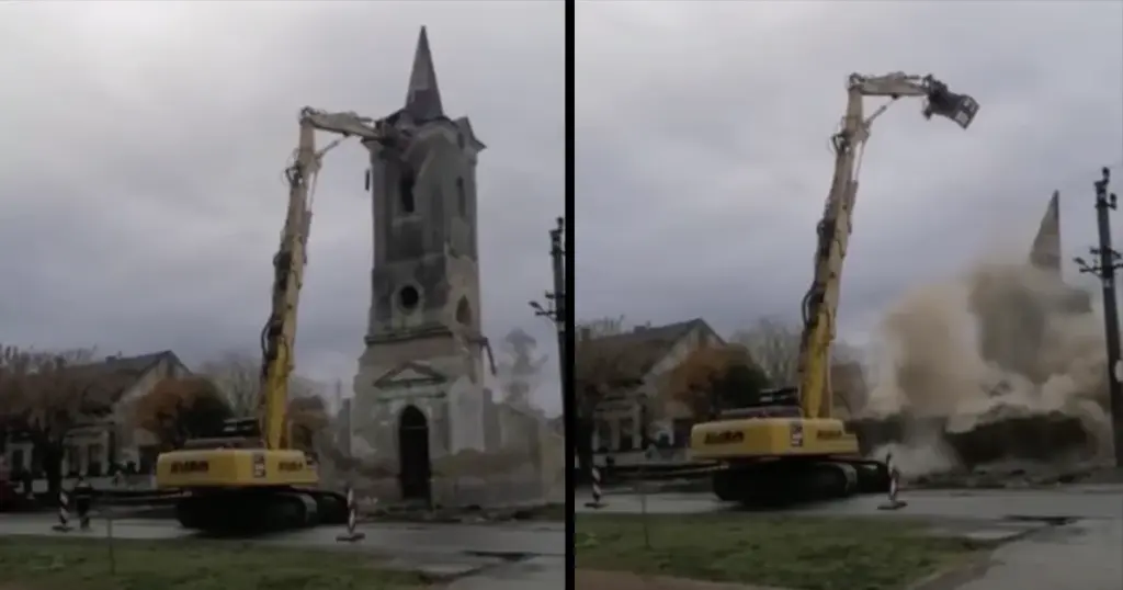 Srušena evangelistička crkva u Srbiji, građani ogorčeni: Nestanak simbola grada