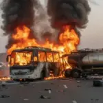 Izgiorio autobus