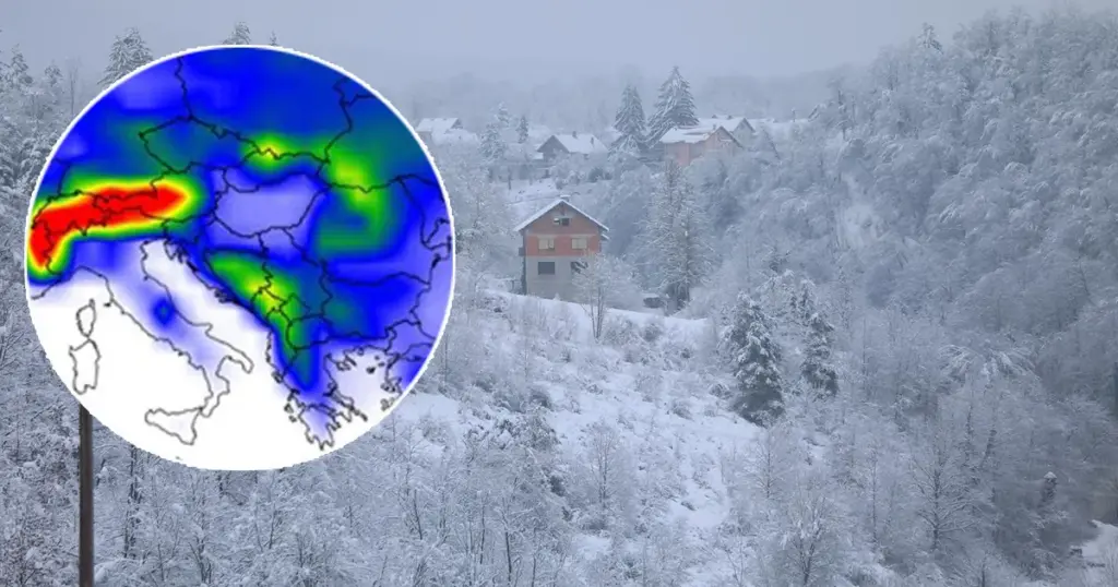 Meteorološki servis Severe Weather Europe objavio je najnoviju prognozu snježnih padavina
