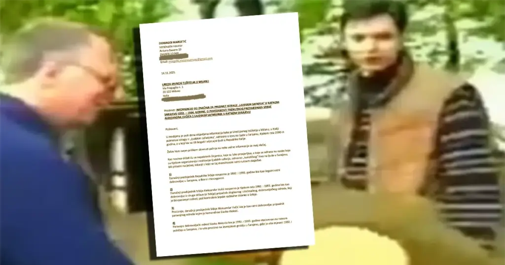 Vučić i Šešelj iznad Sarajeva