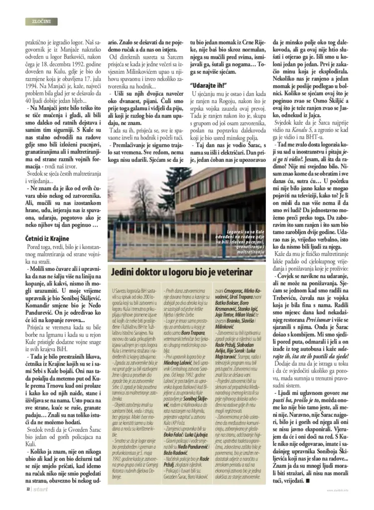 Tekst "Starta" iz 2006. godine