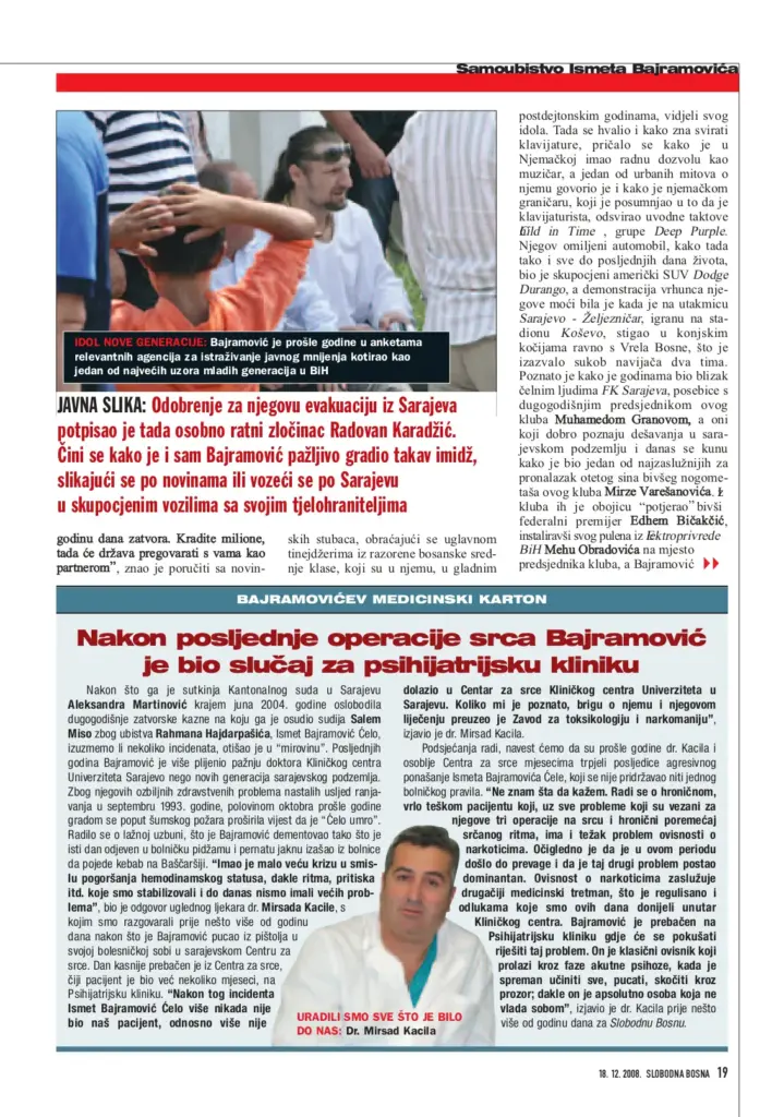 Tekst Slobodne Bosne iz decembra 2008. godine