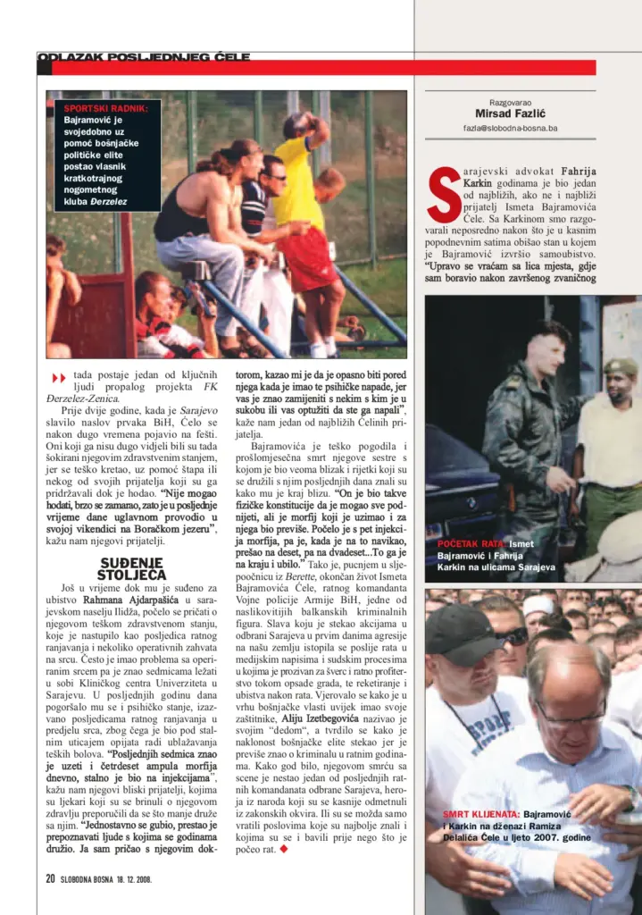 Tekst Slobodne Bosne iz decembra 2008. godine