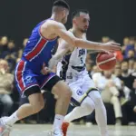 Edin Atić na utakmici protiv Srbije