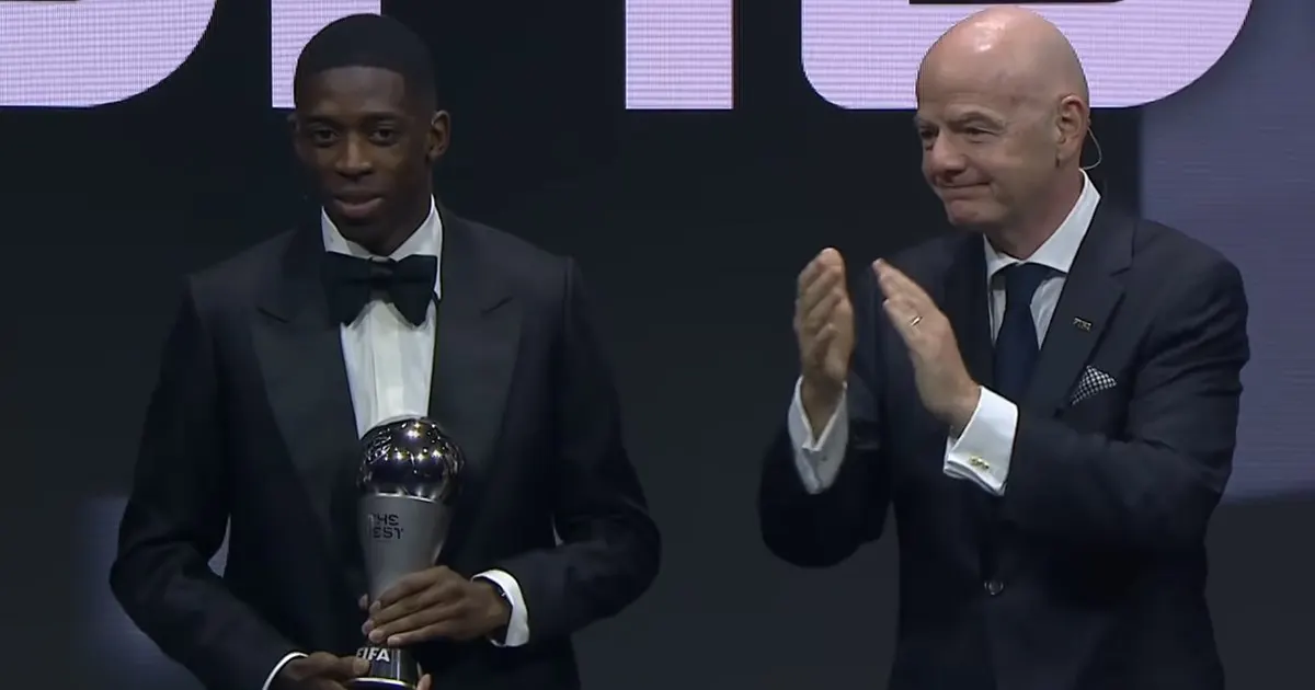 The Best FIFA: Dembele najbolji igrač, Luis Enrique najbolji trener