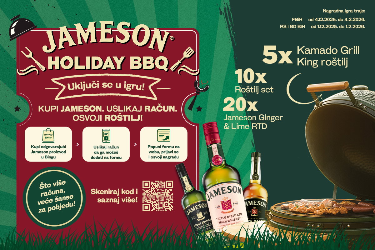 Velika nagradna igra: Jameson Holiday BBQ
