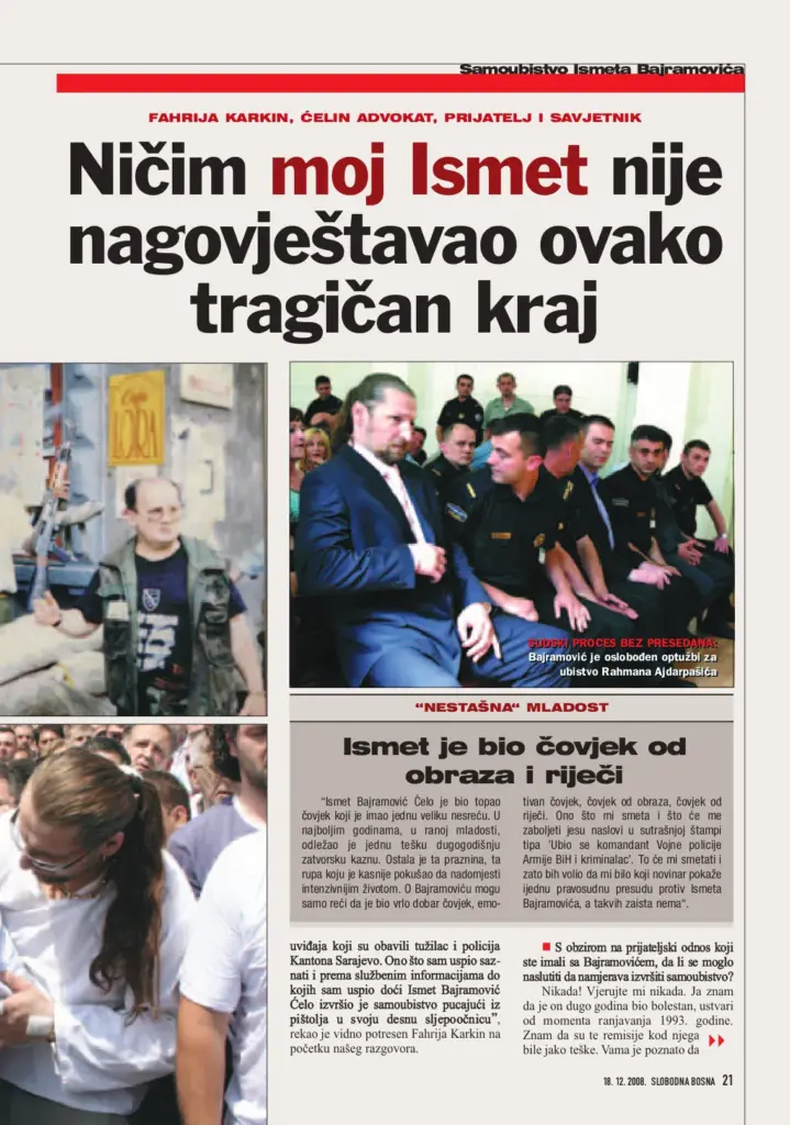 Tekst Slobodne Bosne iz decembra 2008. godine