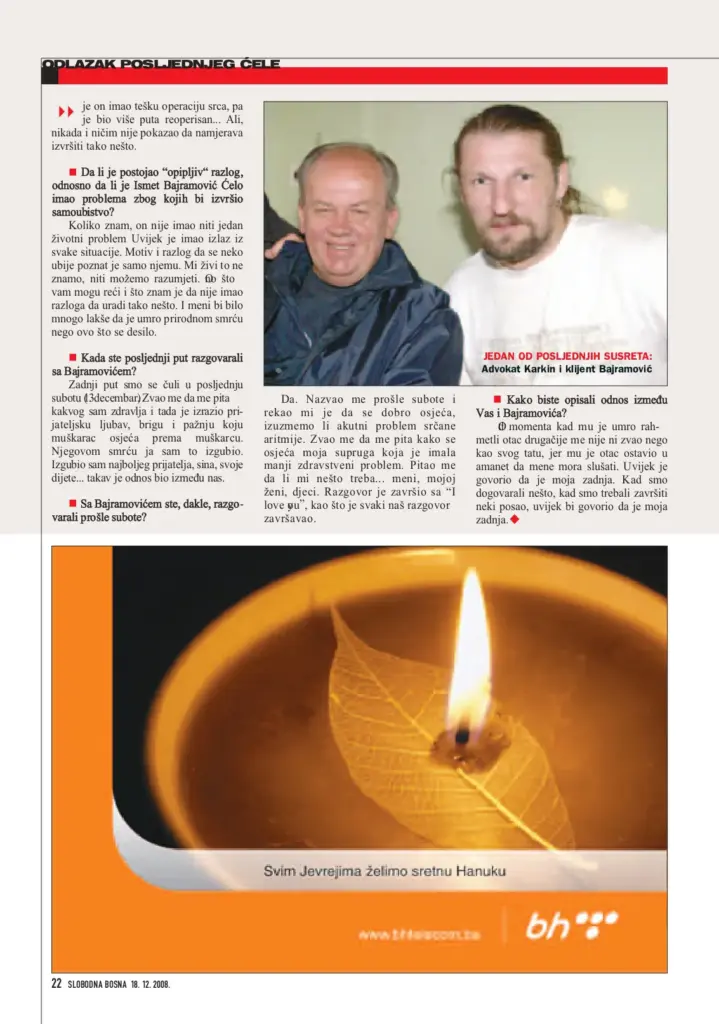 Tekst Slobodne Bosne iz decembra 2008. godine