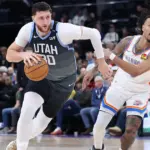 Jusuf Nurkić na utakmici protiv Oklahome