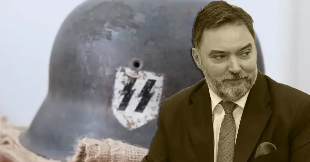 Nacistički šljem kojeg je Košarac poslao Schmidtu