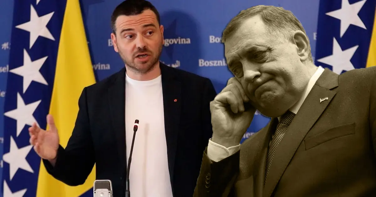 Saša Magazinović i Milorad Dodik