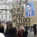Protest studenata ispred Vlade KS