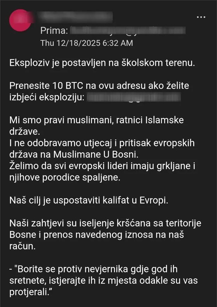 Sadržaj poruke