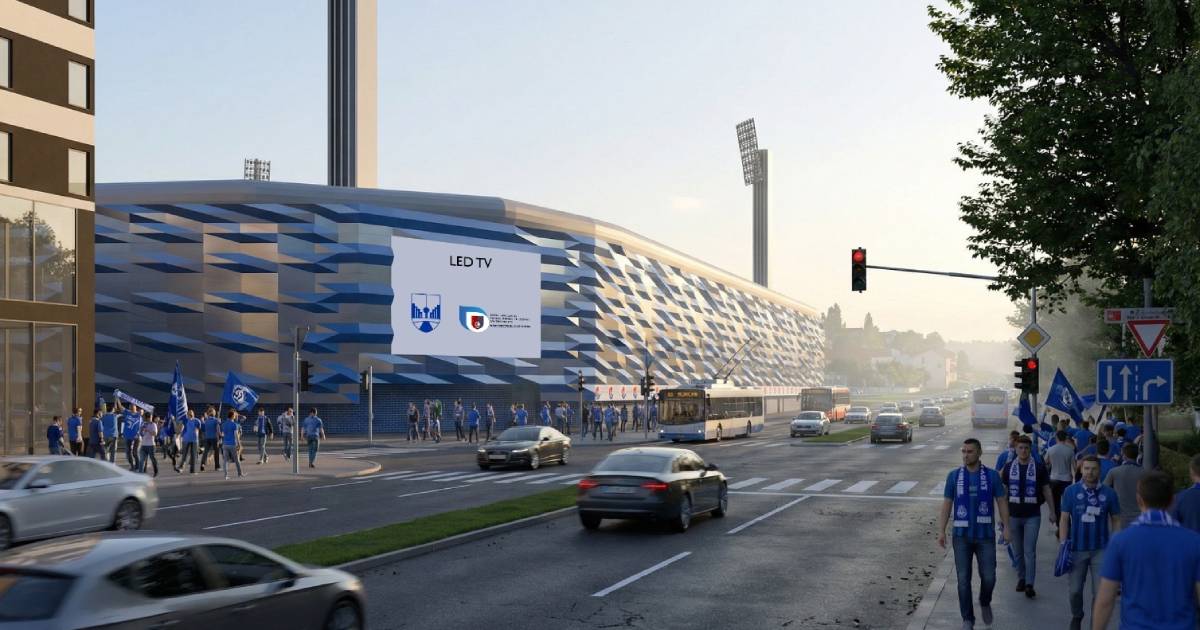 projekt fasada stadion grbavica
