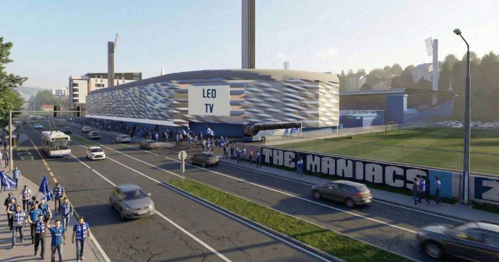 projekt fasada stadion grbavica
