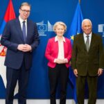 Aleksandar Vučić, Ursula von der Leyen i Antonio Costa