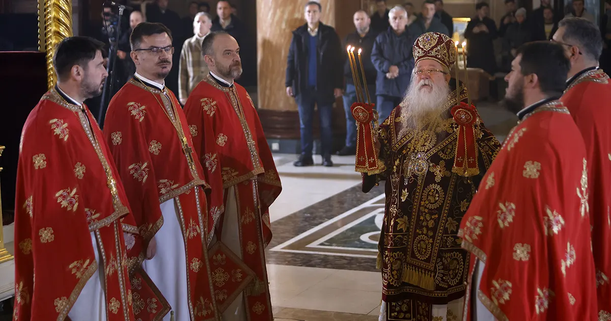 Služena božićna liturgija u Sabornoj crkvi u Sarajevu