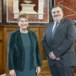 Ambasador Boro Bronza na prijemu kod predsjednice Švicarske Konfederacije Viole Amherd