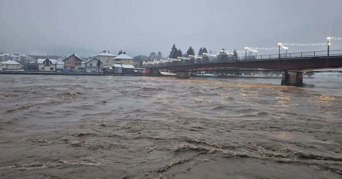 Drina nabujala u Goraždu