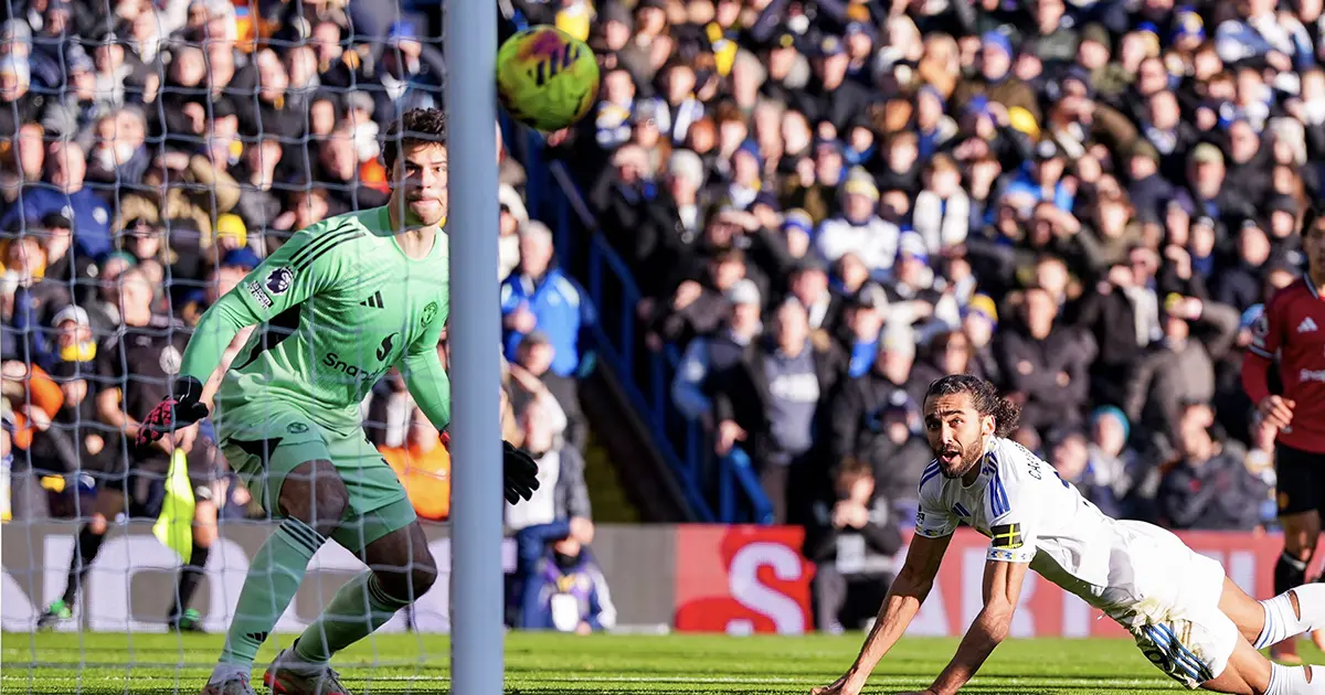 Detalj s utakmice Leeds - Manchester United