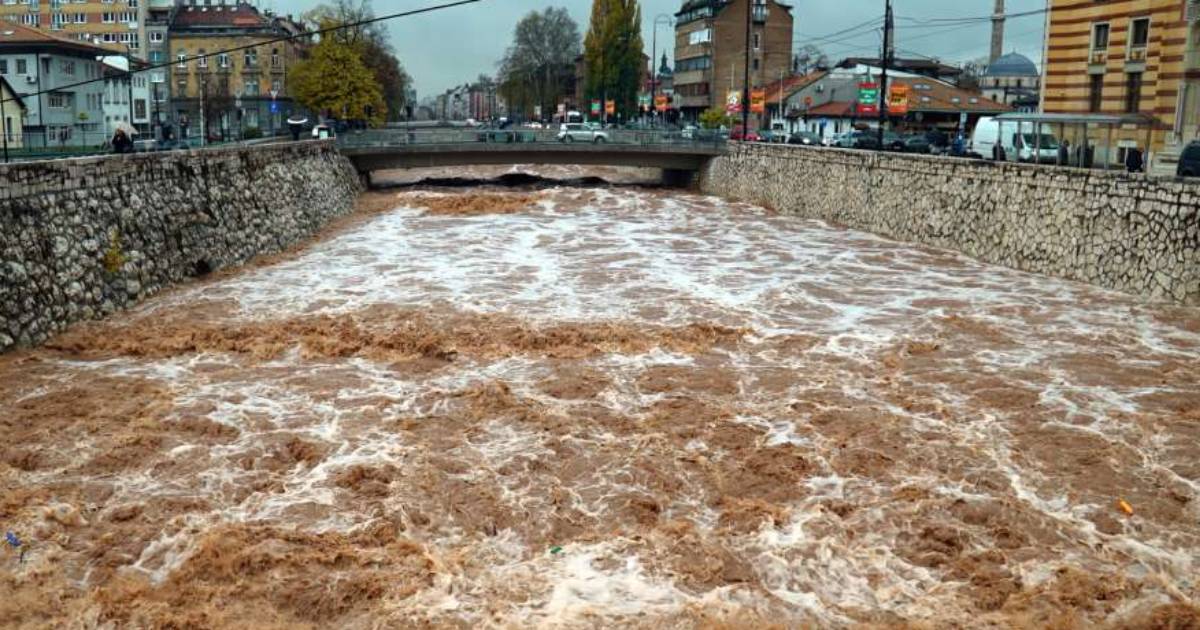 miljacka nabujala rijeka