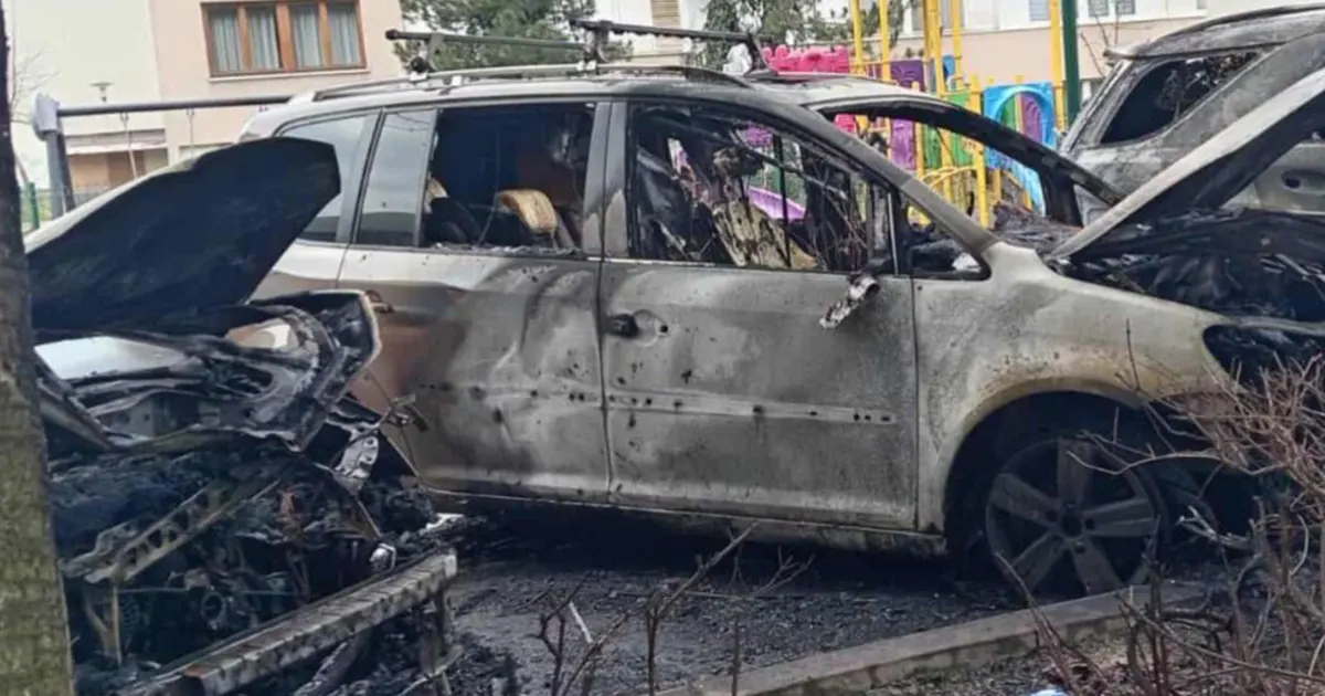 Tri automobila izgorjela u požaru